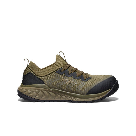Keen On sale | Men's Arvada Shift Work Sneaker (Carbon Toe) Martini Olive/Black