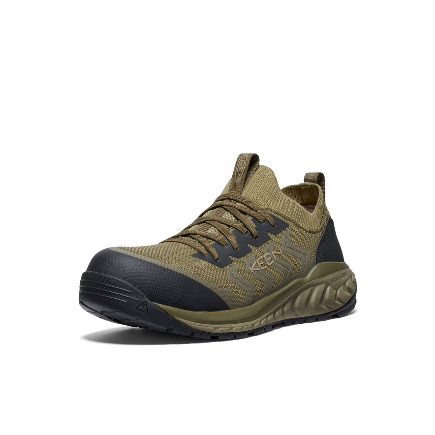 Keen On sale | Men's Arvada Shift Work Sneaker (Carbon Toe) Martini Olive/Black