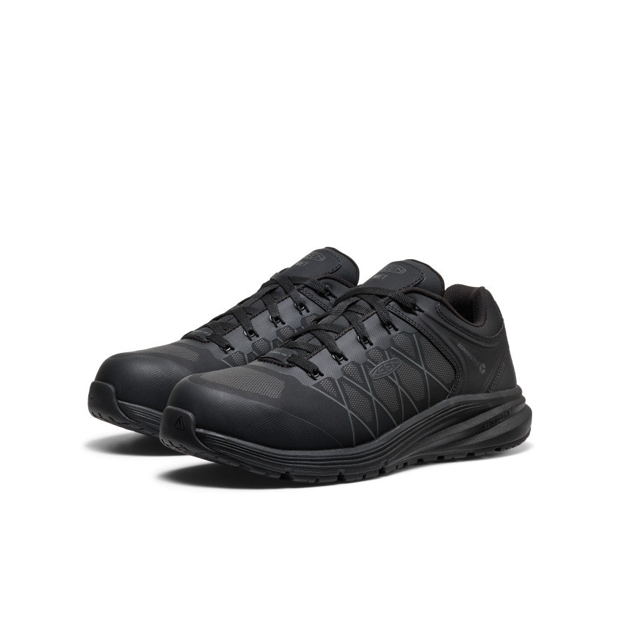 Keen Outlet | Men's Vista Energy XT Work Sneaker INT MET (Carbon Toe) Black/Magnet