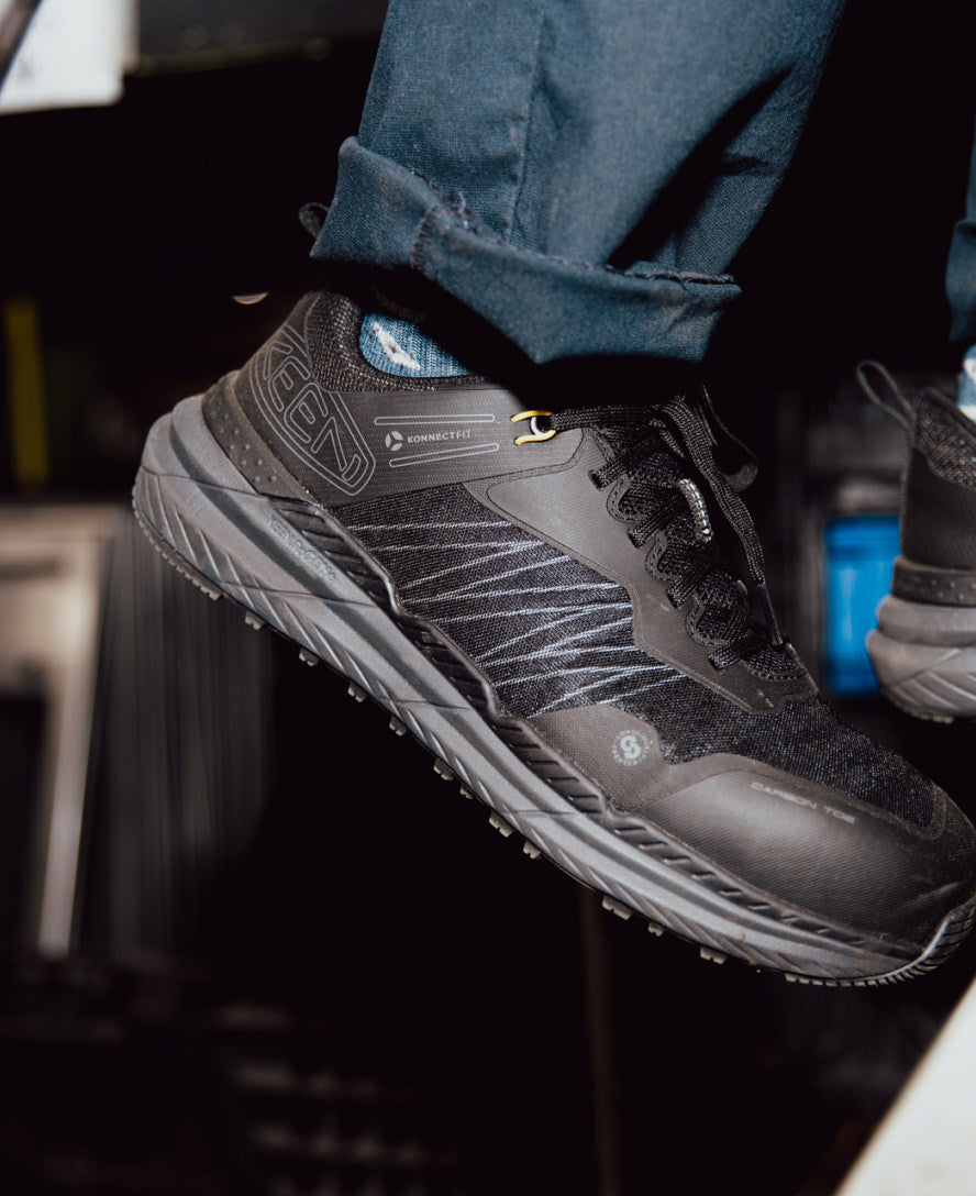 Keen New | Men's Speedworks Work Sneaker (Carbon Toe) Black/Steel Grey