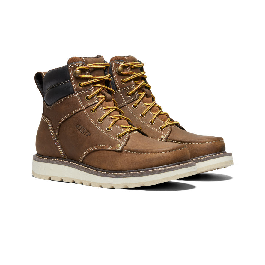 Keen US | Men's Cincinnati 6" Boot (Soft Toe) Belgian/Sandshell