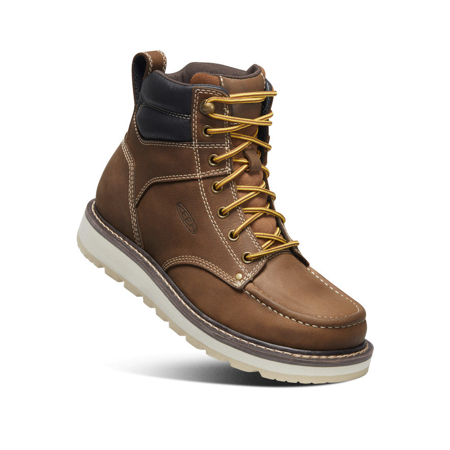 Keen US | Men's Cincinnati 6" Boot (Soft Toe) Belgian/Sandshell
