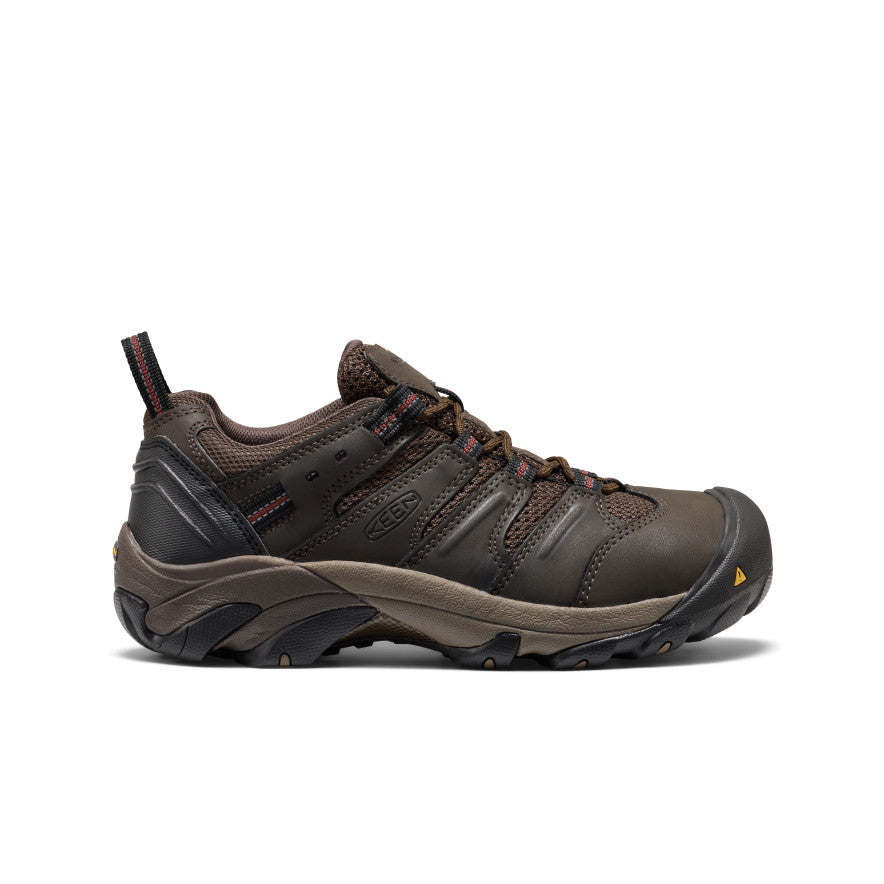 Keen Popular style | Men's Lansing Low (Steel Toe) Cascade Brown/Fired Brick