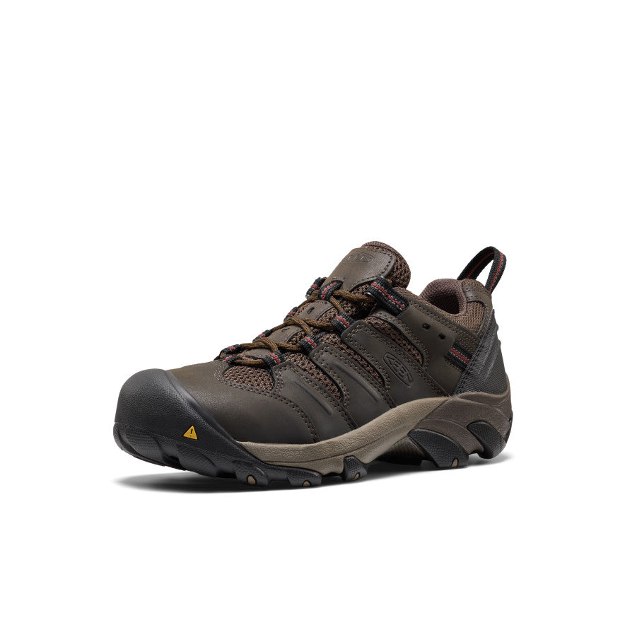 Keen Popular style | Men's Lansing Low (Steel Toe) Cascade Brown/Fired Brick