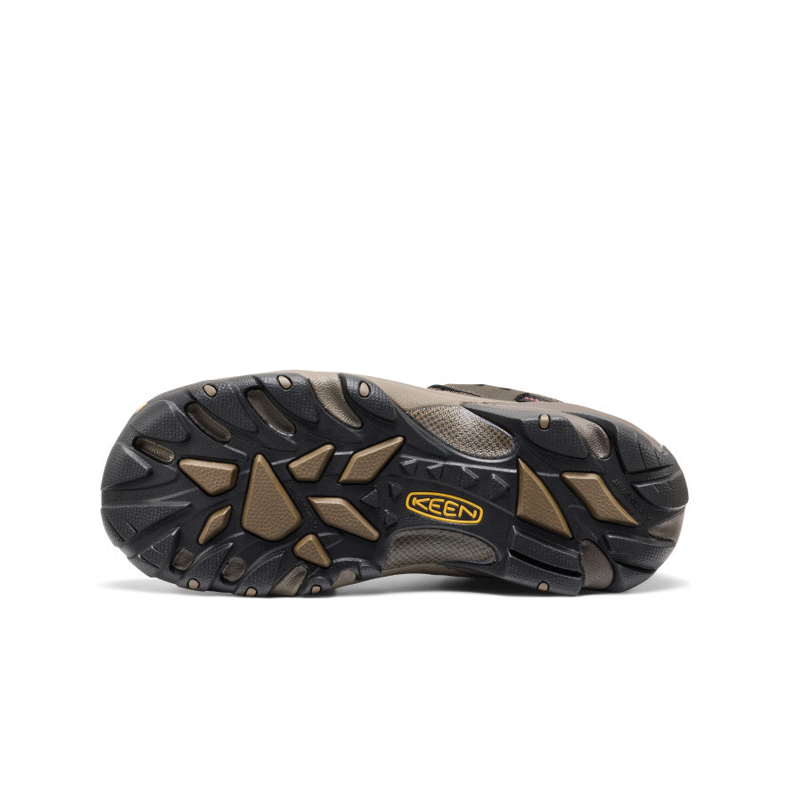 Keen Popular style | Men's Lansing Low (Steel Toe) Cascade Brown/Fired Brick