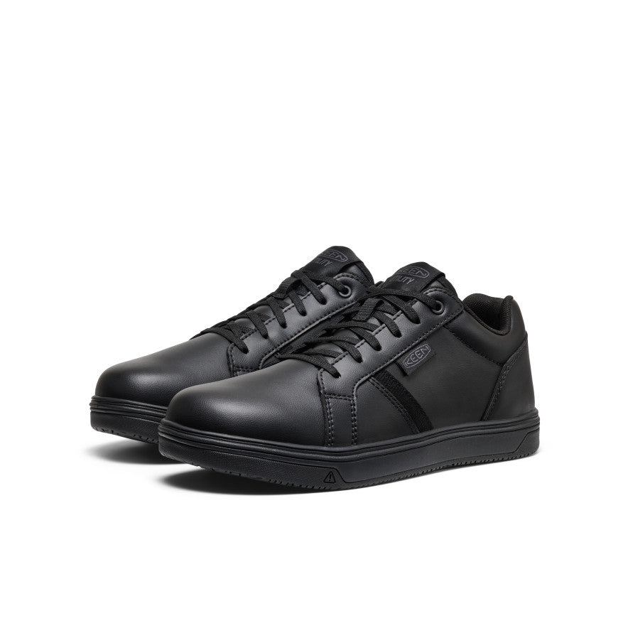 Keen | Men's Kenton WTX Work Shoe (Soft Toe) Black/Black