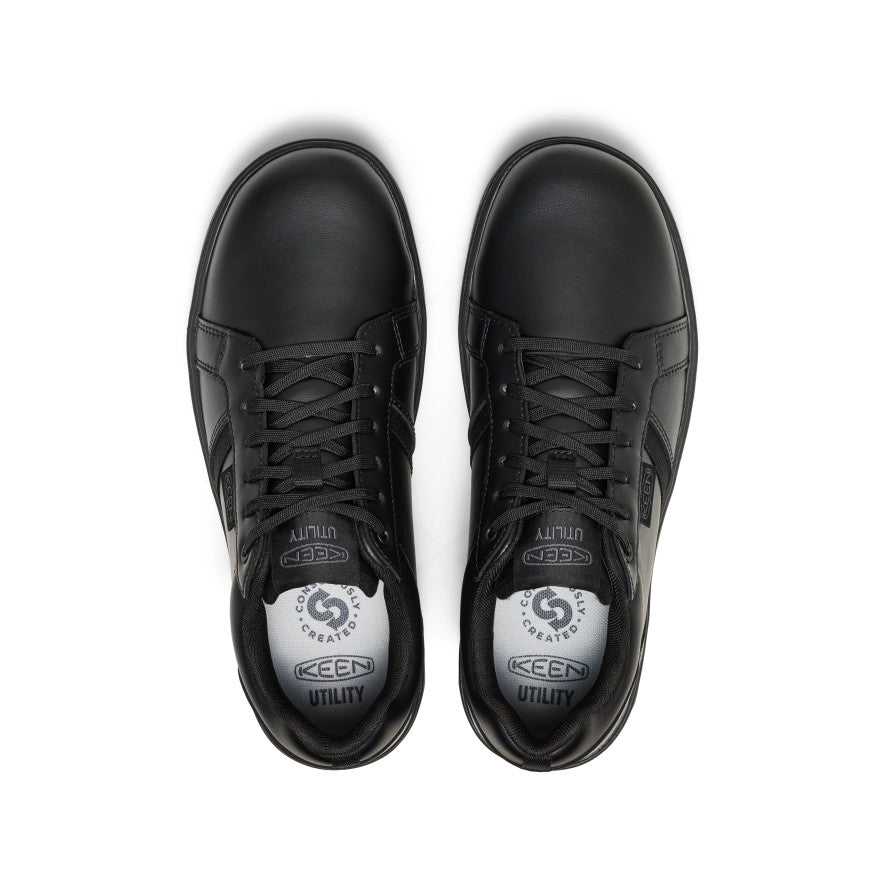 Keen | Men's Kenton WTX Work Shoe (Soft Toe) Black/Black