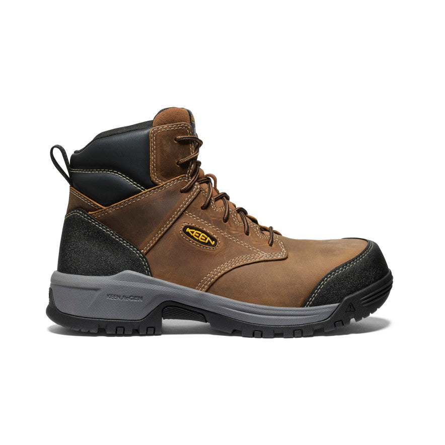 Keen On sale | Men's Evanston 6" ESD Boot (Carbon Toe) Bison/Black