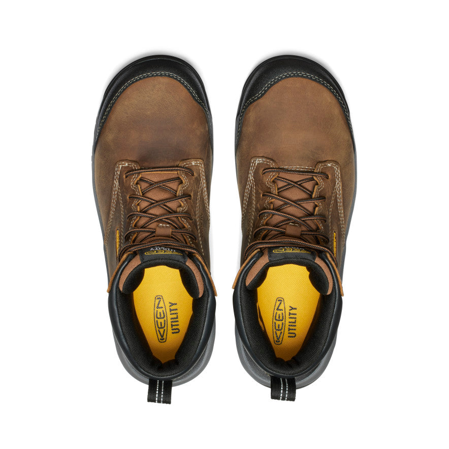 Keen On sale | Men's Evanston 6" ESD Boot (Carbon Toe) Bison/Black