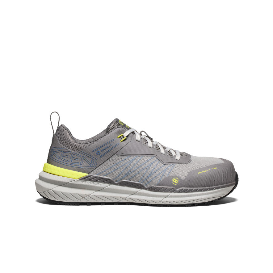 Keen New | Men's Speedworks ESD Work Sneaker (Carbon Toe) Steel Grey/Vintage Indigo