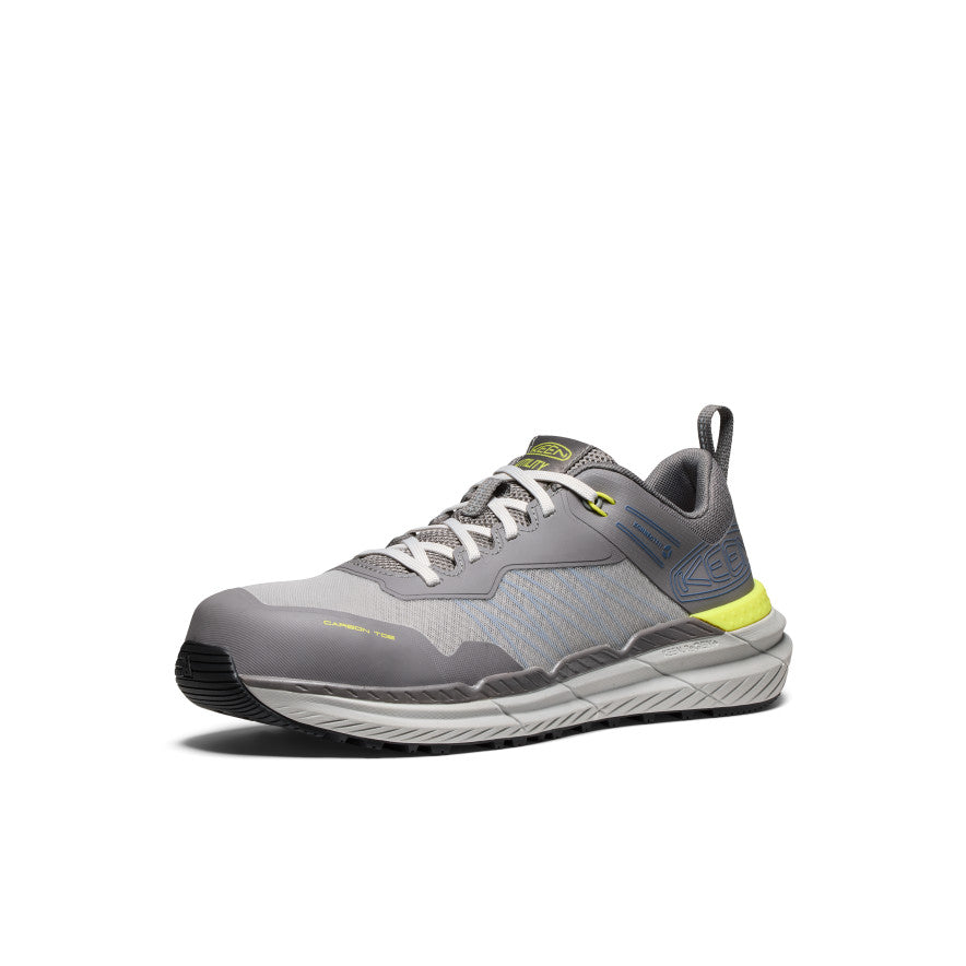 Keen New | Men's Speedworks ESD Work Sneaker (Carbon Toe) Steel Grey/Vintage Indigo