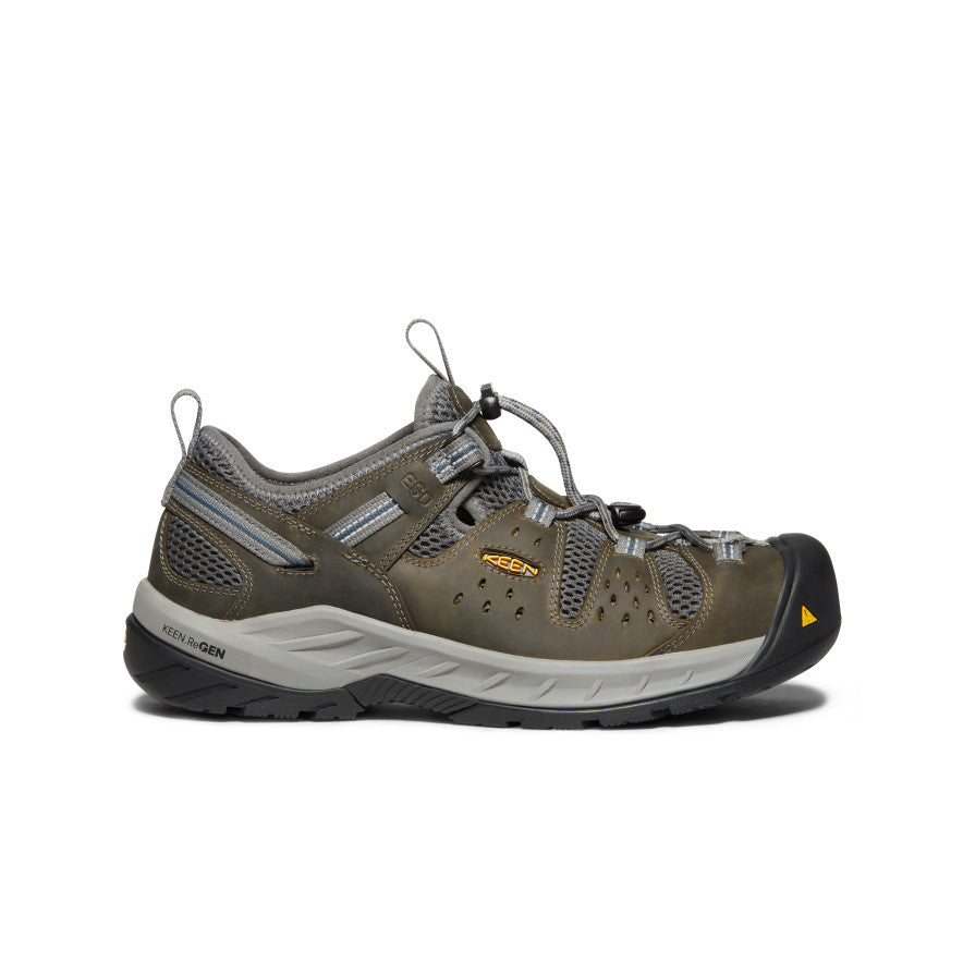 Keen Near Me | Men's Atlanta Cool II ESD (Steel Toe) Gargoyle/Midnight Navy