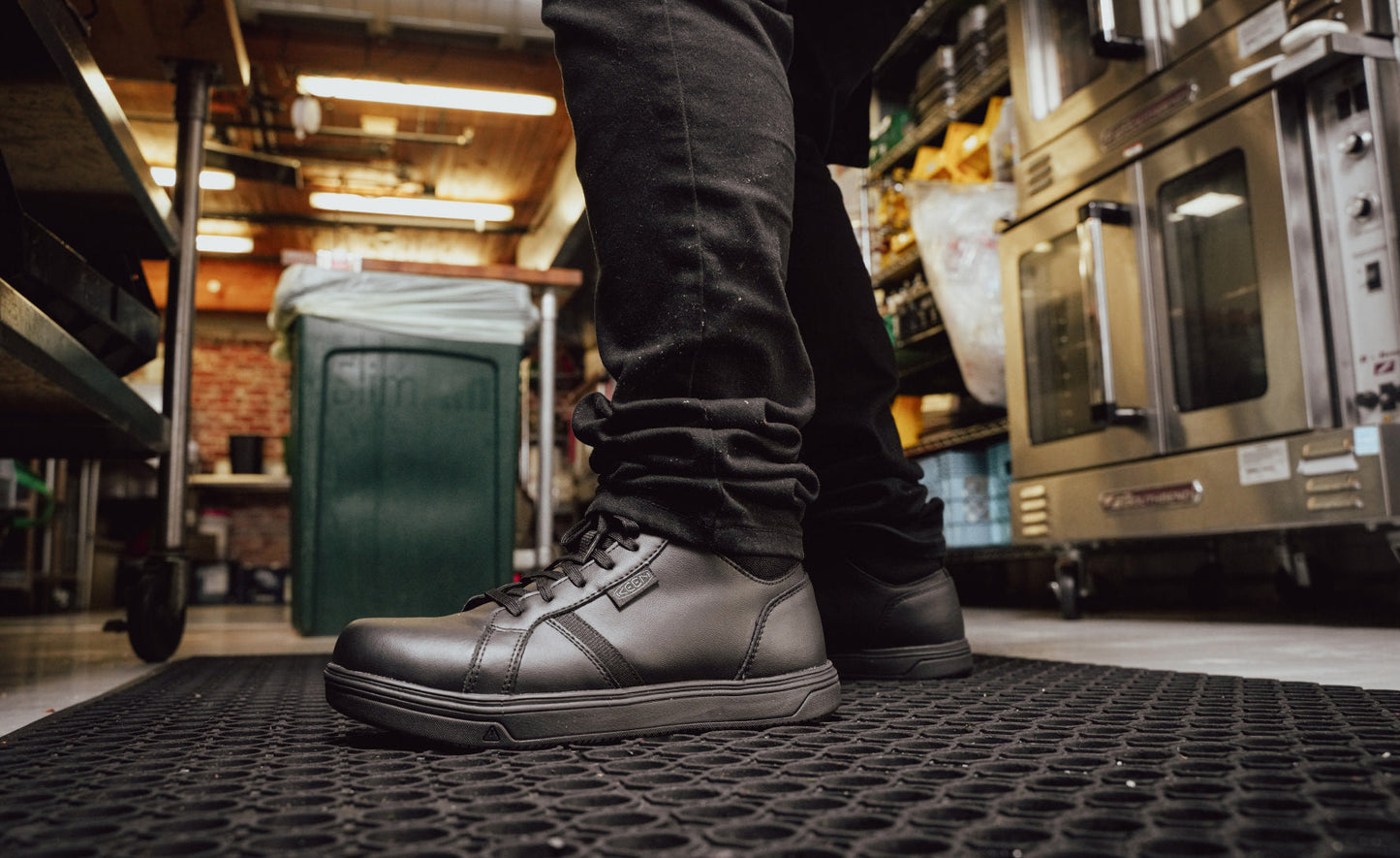 Keen Popular style | Men's PTC Kenton Mid Work Shoe (Soft Toe) Black/Black