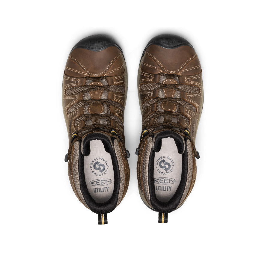 Keen Sale | Men's Flint II Boot (Steel Toe) Cascade Brown/Golden Rod