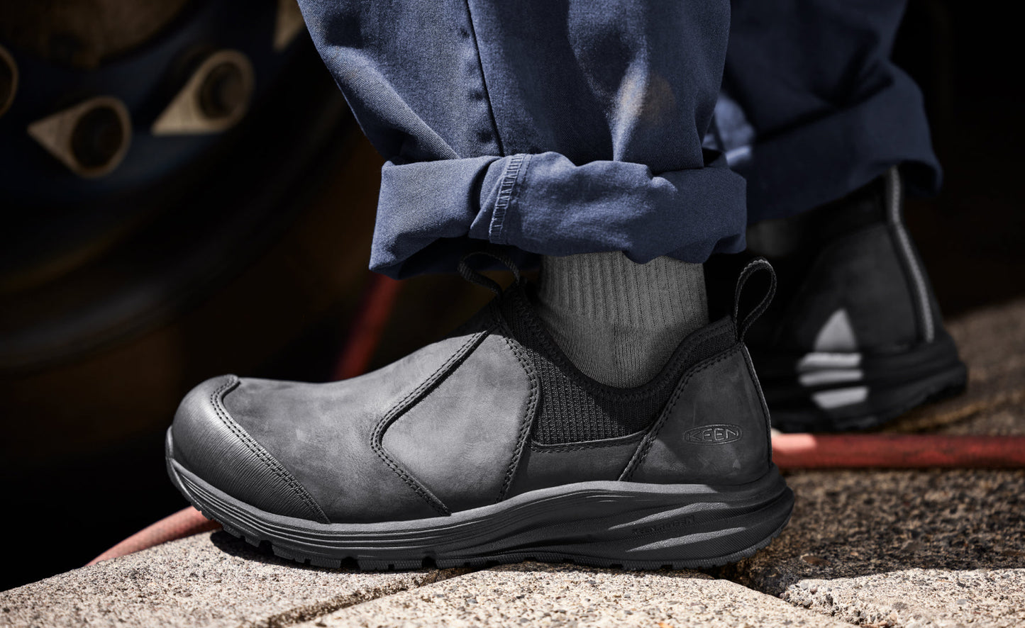 Keen Outlet | Men's Vista Energy+ Shift ESD (Carbon Toe) Coffee Bean/Black