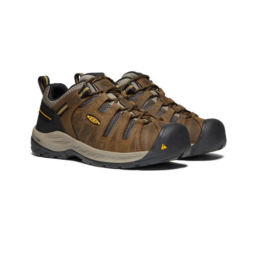 Keen Hot style | Men's Flint II (Soft Toe) Cascade Brown/Golden Rod