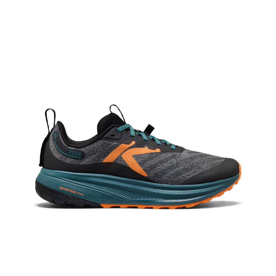 Keen | Men's Roam Trail Running Shoe Black/Orange Peel