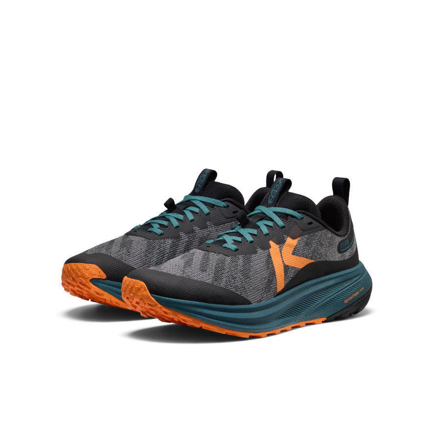 Keen | Men's Roam Trail Running Shoe Black/Orange Peel