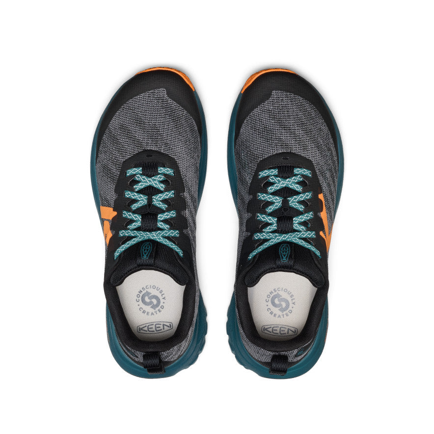 Keen | Men's Roam Trail Running Shoe Black/Orange Peel