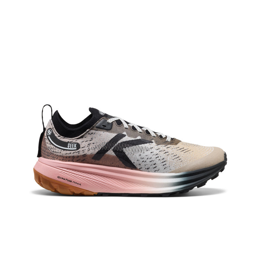Keen Outlet | Men's Seek Trail Running Shoe Black/Sunset Sand