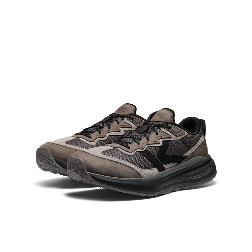 Keen Discount | Men's WK500 Leather Walking Shoe Steel Grey/Black