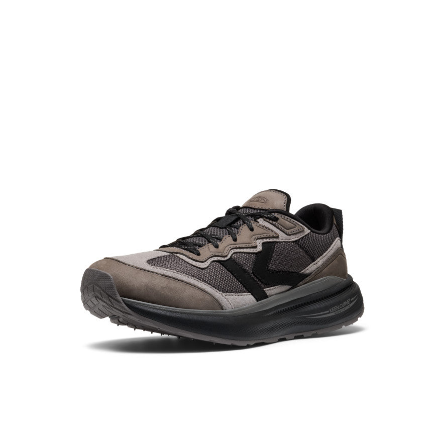 Keen Discount | Men's WK500 Leather Walking Shoe Steel Grey/Black