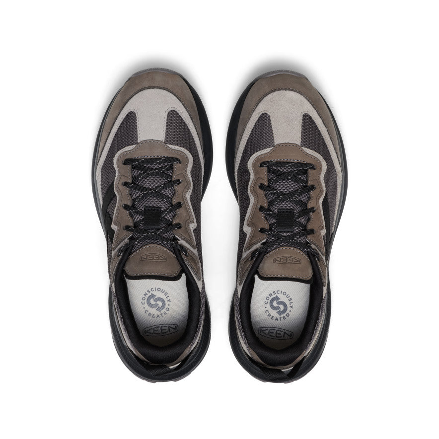 Keen Discount | Men's WK500 Leather Walking Shoe Steel Grey/Black