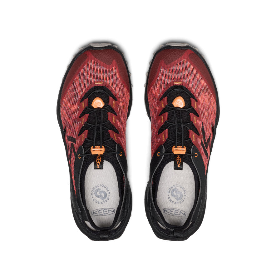 Keen Hot style | Men's Zionic ADV Open-Air Hiking Shoe Garnet/Orange Peel