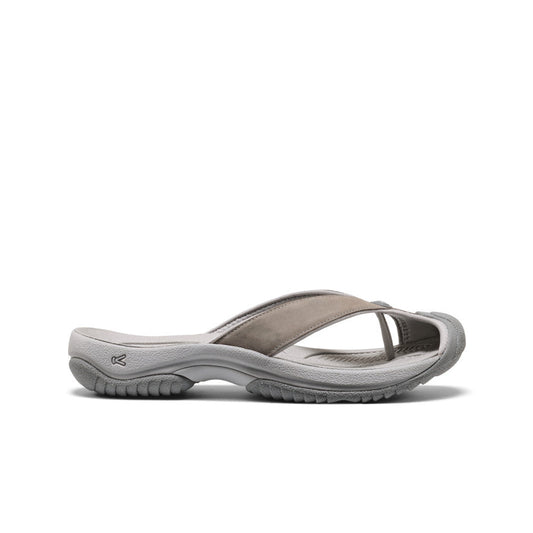 Keen Near Me | Men's Waimea Leather Flip-Flop Monochrome/Steel Grey
