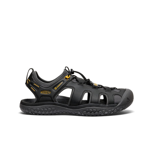 Keen Popular style | Men's SOLR Sandal Black/Gold
