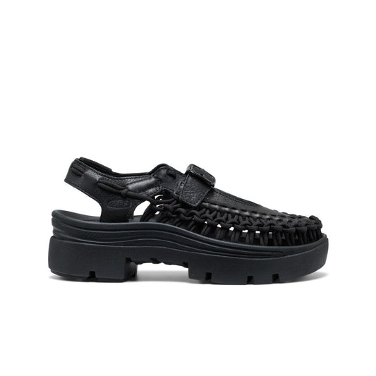 Keen New | All Gender UNEEK PLT Mary Jane Sneaker Black Smooth Lea