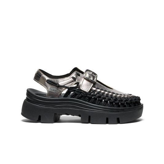 Keen US | All Gender UNEEK PLT Mary Jane Sneaker Silver/Black