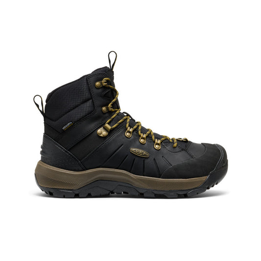 Keen Near Me | Men's Revel IV Polar Waterproof Boot Black/Lemon Curry