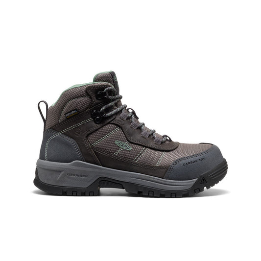 Keen Sale | Women's Skokie Waterproof Work Boot (Carbon Toe) Magnet/Black