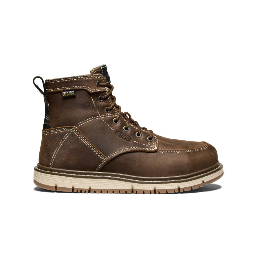 Keen Popular style | Women's San Jose 6" Waterproof Boot (Aluminum Toe) Cascade Brown/Gum