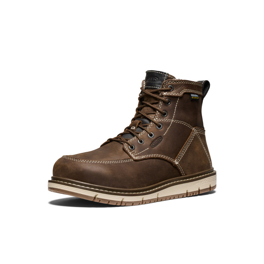 Keen Popular style | Women's San Jose 6" Waterproof Boot (Aluminum Toe) Cascade Brown/Gum