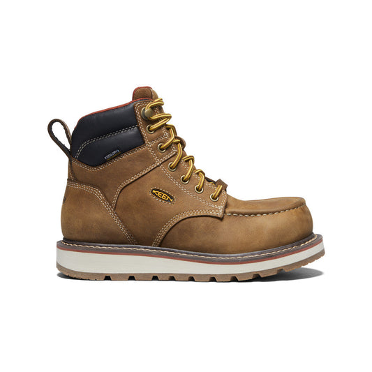 Keen Discount | Women's Cincinnati 6" Waterproof Boot (Carbon Toe) Belgian/Sandshell
