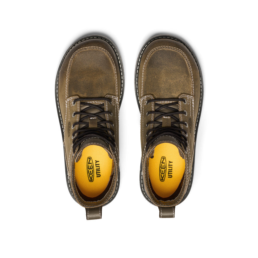 Keen Near Me | Women's San Jose 6" Waterproof 90° Heel Boot (Aluminum Toe) Steel Grey/Gum