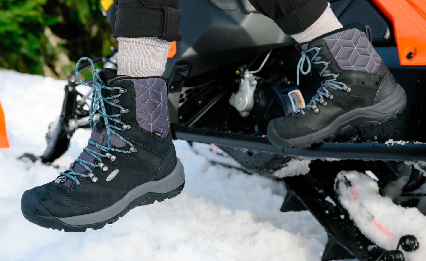 Keen On sale | Women's Revel IV High Polar Waterproof Boot Black/North Atlantic