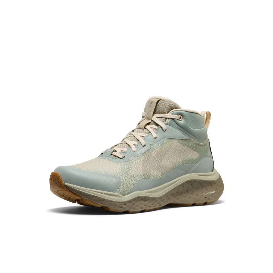 Keen Online | Women's Leiki Waterproof Hiking Boot Iceberg Green/Birch