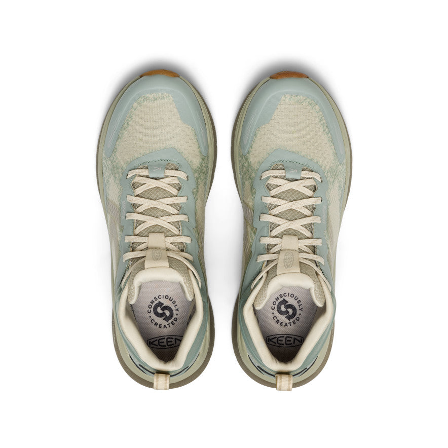 Keen Online | Women's Leiki Waterproof Hiking Boot Iceberg Green/Birch