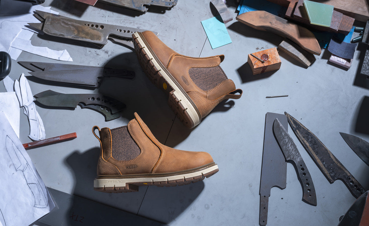 Keen Near Me | Women's San Jose Chelsea 90° Heel Boot (Soft Toe) Belgian/Gum