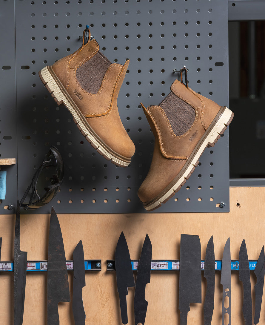 Keen Near Me | Women's San Jose Chelsea 90° Heel Boot (Soft Toe) Belgian/Gum