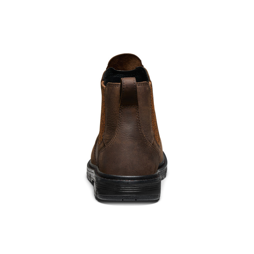 Keen Popular style | Women's San Jose Chelsea 90° Heel Boot (Aluminum Toe) Cascade Brown/Black