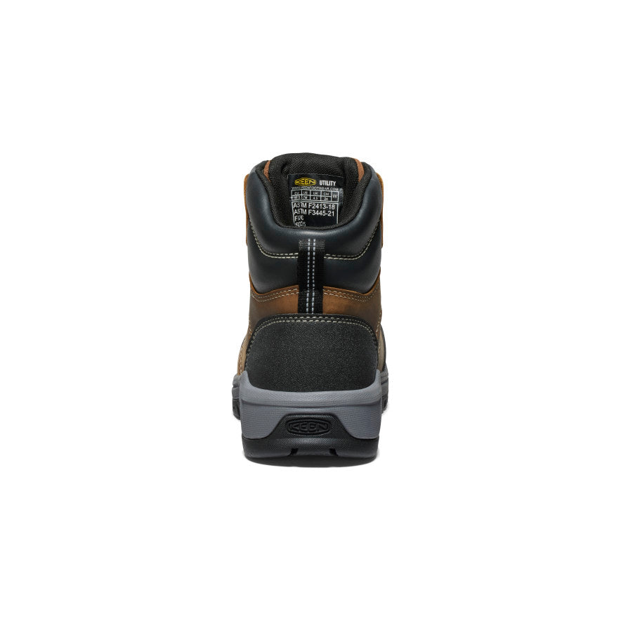 Keen Discount | Women's Evanston 6" ESD Boot (Carbon Toe) Bison/Black