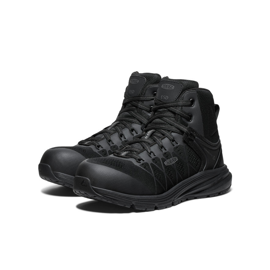 Keen On sale | Women's Vista Energy Mid ESD (Carbon Toe) Black/Black