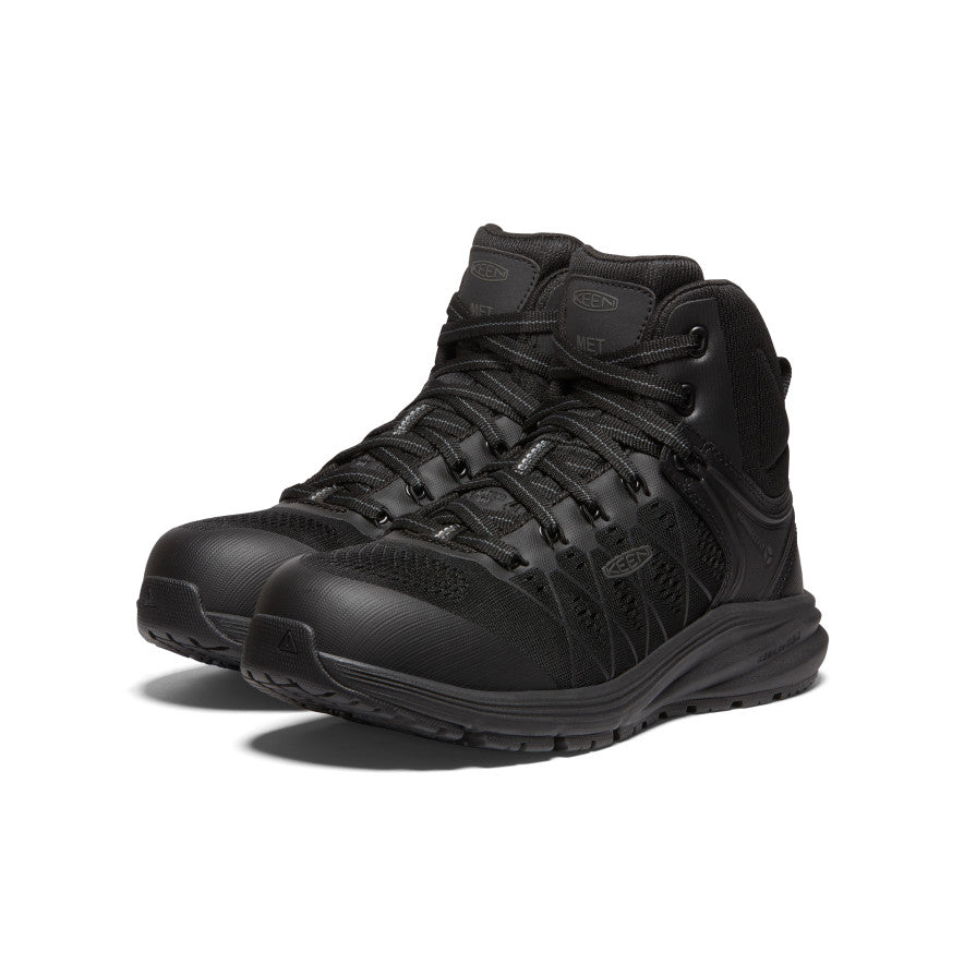 Keen Outlet | Women's Vista Energy Mid INT MET (Carbon Toe) Black/Raven