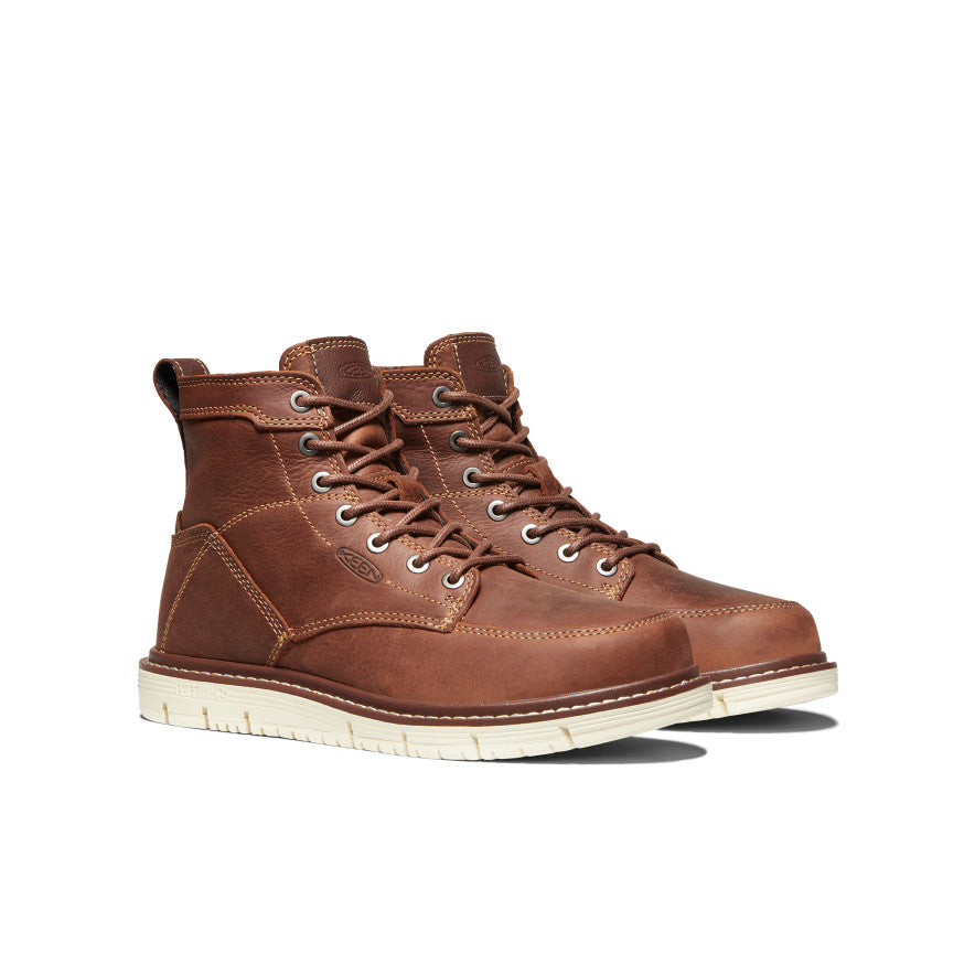 Keen US | Women's San Jose 6" Boot (Soft Toe) Gingerbread/Off White
