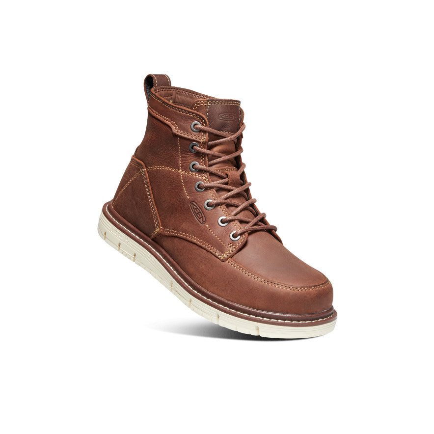 Keen US | Women's San Jose 6" Boot (Soft Toe) Gingerbread/Off White