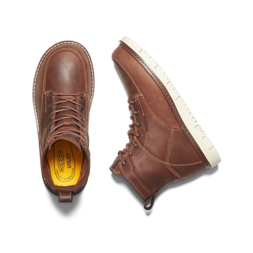 Keen US | Women's San Jose 6" Boot (Soft Toe) Gingerbread/Off White